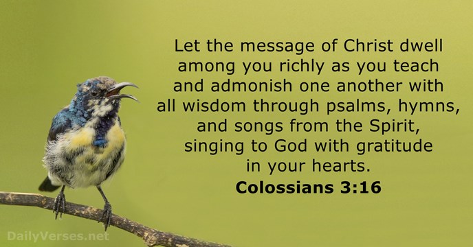 colossians 3:16