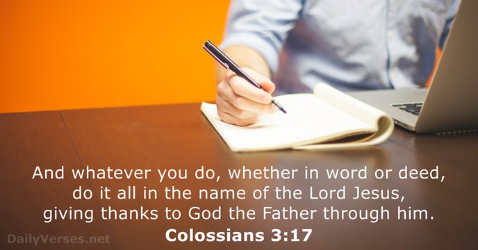 Colossians 3:17