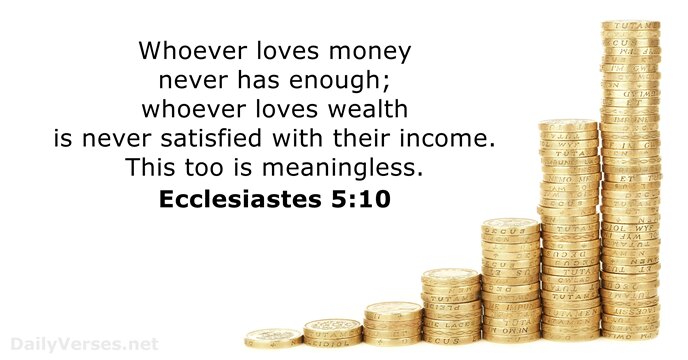 Ecclesiastes 5:10