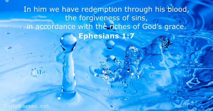 Ephesians 1 7 Bible Verse Of The Day Dailyverses Net