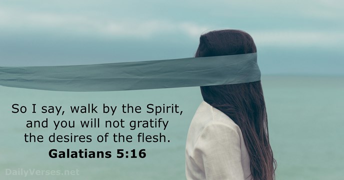 Galatians 5:16 - Bible verse of the day - DailyVerses.net