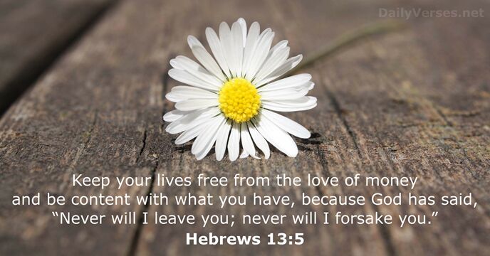 hebrews 13:5