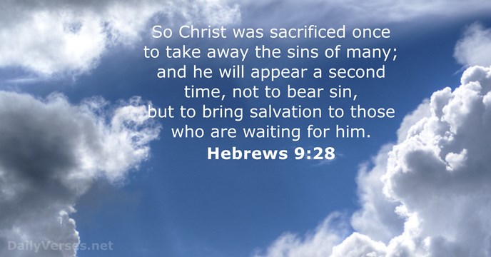 hebrews 9:28
