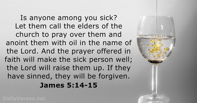 James 5:14-15 - Bible verse of the day - DailyVerses.net