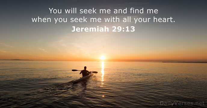 Jeremiah 29:13