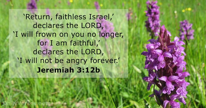 jeremiah 3:12b