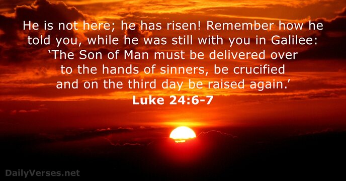 luke 24:6-7