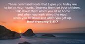 deuteronomy 6:6-7