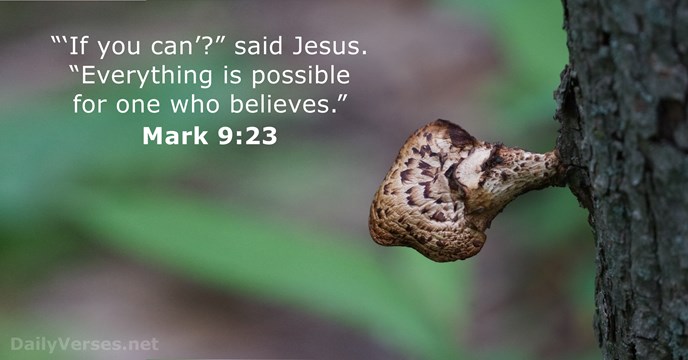 Mark 9:23 - Bible verse of the day - DailyVerses.net