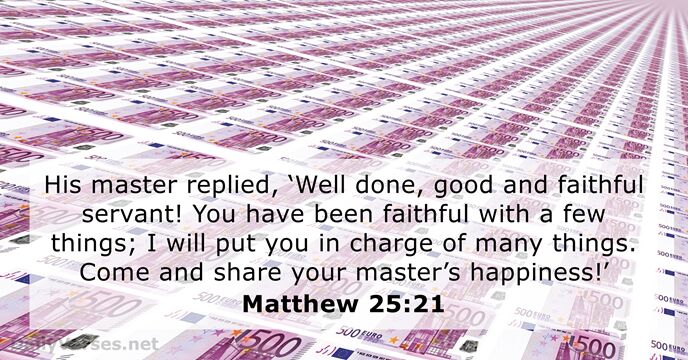 Matthew 25:21