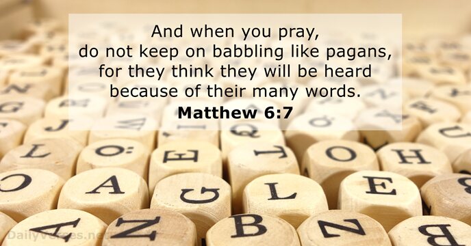 Matthew 6:7