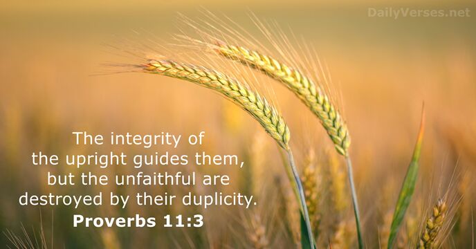 Proverbs 11:3