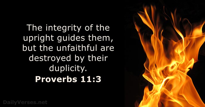 proverbs 11:3