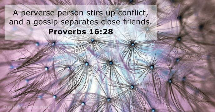 Proverbs 16:28