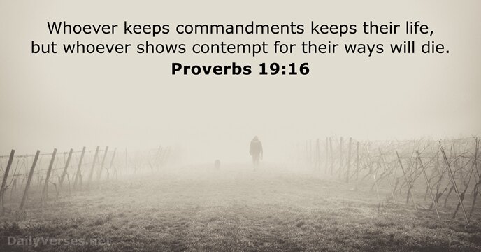 proverbs 19:16