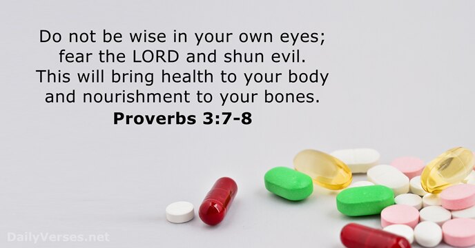 Proverbs 3 7 8 Bible Verse Of The Day Dailyverses Net