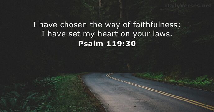 psalms 119:30