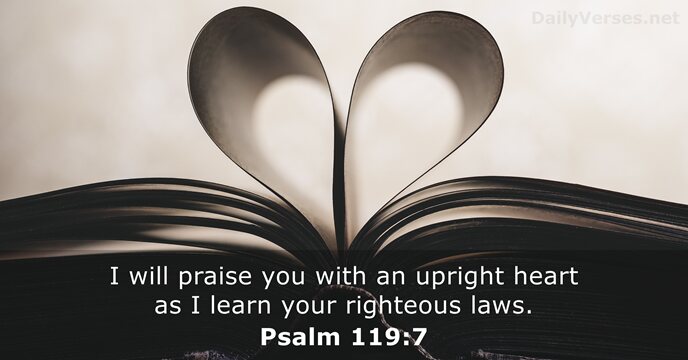 psalms 119:7