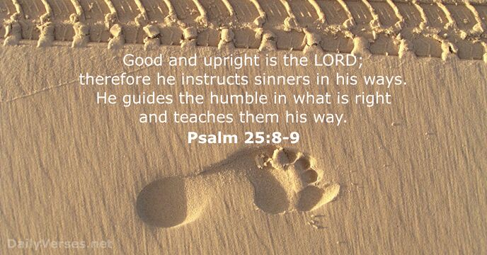 psalms 25:8-9