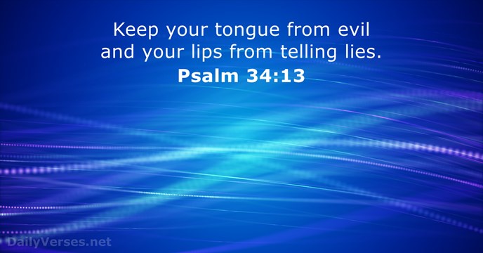 psalms 34:13