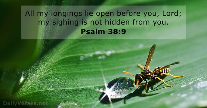 psalms 38:9