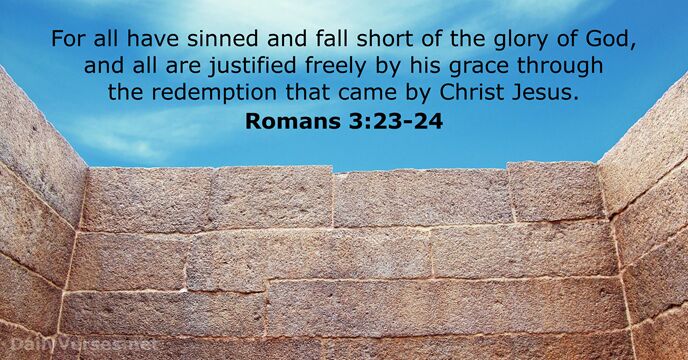 June 9 2015 Bible Verse Of The Day Romans 3 23 24