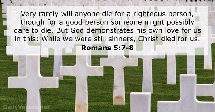 romans 5:7-8