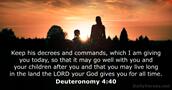 deuteronomy 4:40