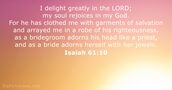 isaiah 61:10