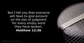 matthew 12:36