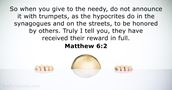 matthew 6:2