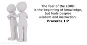 proverbs 1:7