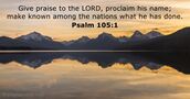 psalms 105:1