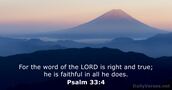 psalms 33:4