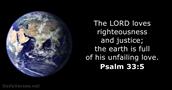 psalms 33:5