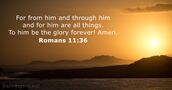 romans 11:36