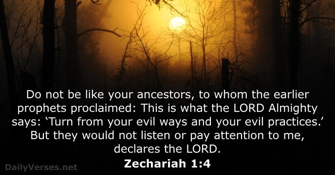 zechariah 1:4