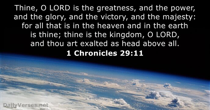 1 Chronicles 29:11