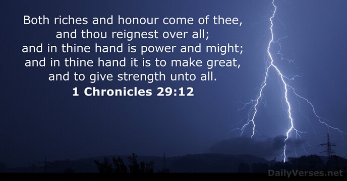 1 Chronicles 29:12