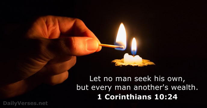 1 Corinthians 10:24