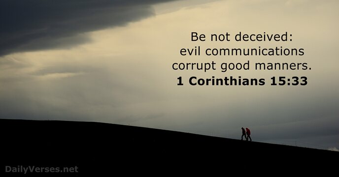 1 Corinthians 15:33