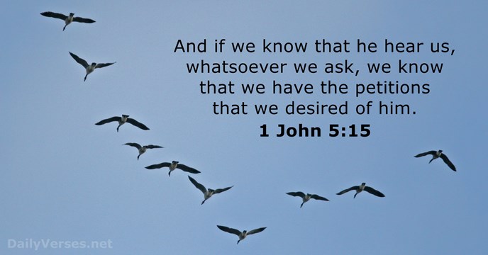 1 John 5:15