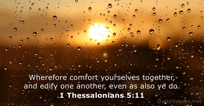 1 Thessalonians 5:11