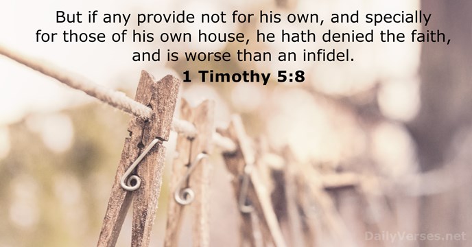 1 Timothy 5:8