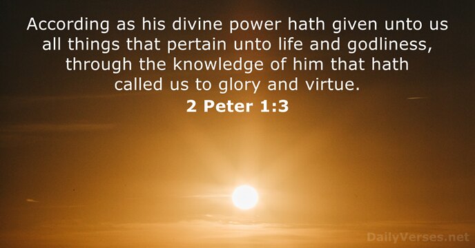 2 Peter 1:3