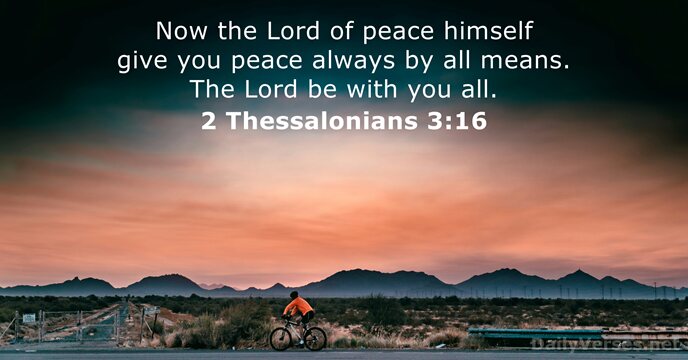 2 Thessalonians 3:16