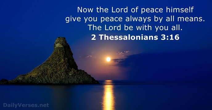 2 Thessalonians 3:16
