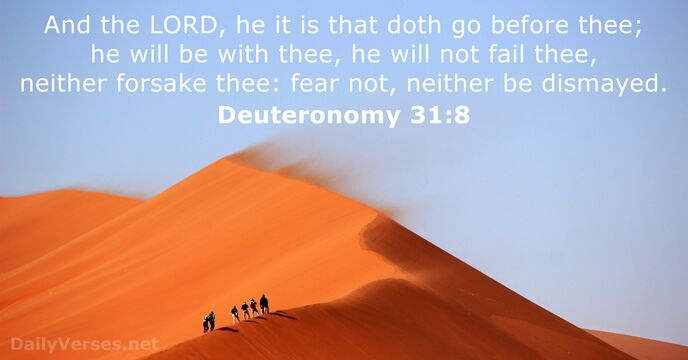 deuteronomy 31 vs 8 kjv