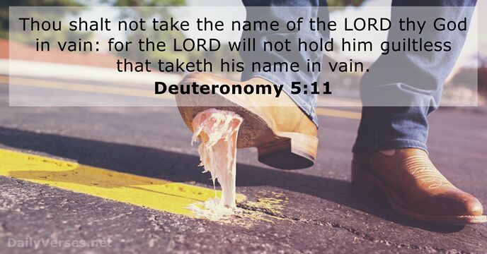 Deuteronomy 5:11