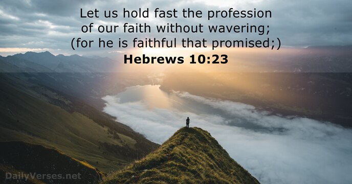 Hebrews 10 23 Image